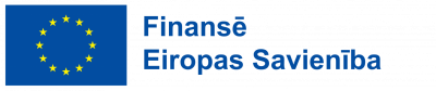 Logo ar Eiropas savienības karogu un tekstu finansē Eiropas Savienība